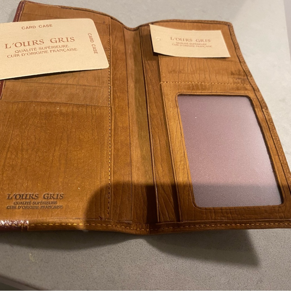 L'Ours Gris Men’s Long Wallet - NWT